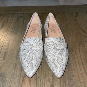 Franco Sarto Sansa Snakeskin Print Loafers